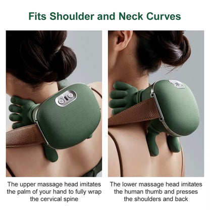Neck Massager Finger Pressure Shiatsu Neck Back and Shoulder Massager Electric Kneading Neck Deep Massage Muscle Relax