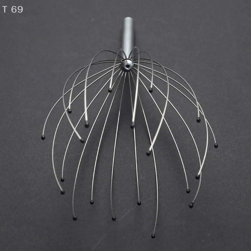 20 Metal Octopus Octopus Octopus Scalp Massager Wire Spider Leg Head Massage Claw Scraping Deep Relaxation